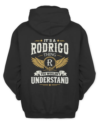RODRIGO KT06-M008 It’s a [NAME] Thing – You Wouldn’t Understand | Personalized Vintage T-Shirt - Unisex Hoodie - Black