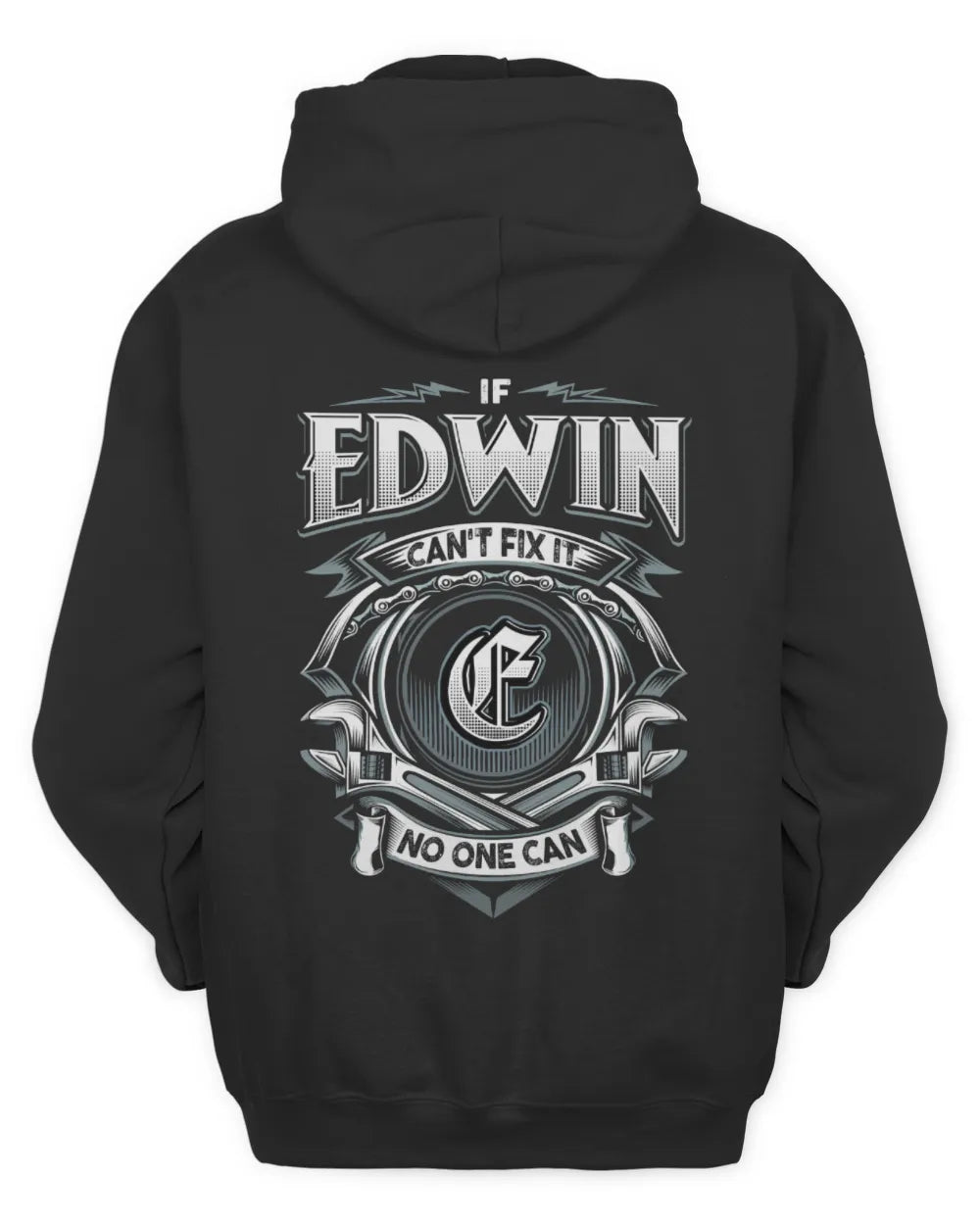 EDWIN AP81-K4-626 - Personalized Ahmed Quote Apparel “If Ahmed Can't Fix It, No One Can” - Unisex Hoodie - Black
