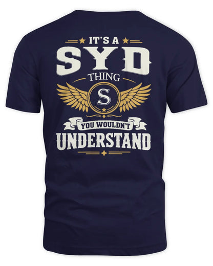 SYD KT06-M008 It’s a [NAME] Thing – You Wouldn’t Understand | Personalized Vintage T-Shirt - Unisex Standard T-Shirt - Navy