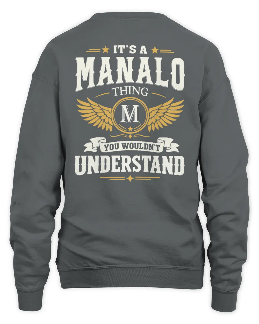 MANALO KT06-M008 It’s a [NAME] Thing – You Wouldn’t Understand | Personalized Vintage T-Shirt - Unisex Sweatshirt - Charcoal