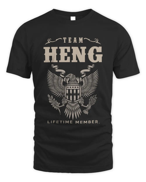 HENG TP06-K82 – Personalized Classic Style Apparel “Team NAME Lifetime Member” - Unisex Standard T-Shirt - Black