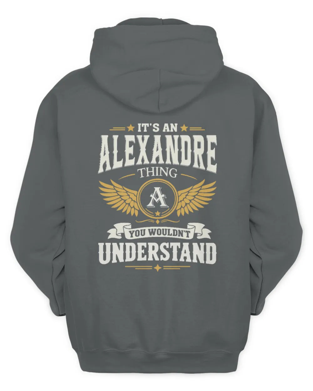 ALEXANDRE KT06-M008 It’s a [NAME] Thing – You Wouldn’t Understand | Personalized Vintage T-Shirt - Unisex Hoodie - Charcoal