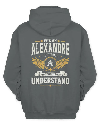 ALEXANDRE KT06-M008 It’s a [NAME] Thing – You Wouldn’t Understand | Personalized Vintage T-Shirt - Unisex Hoodie - Charcoal