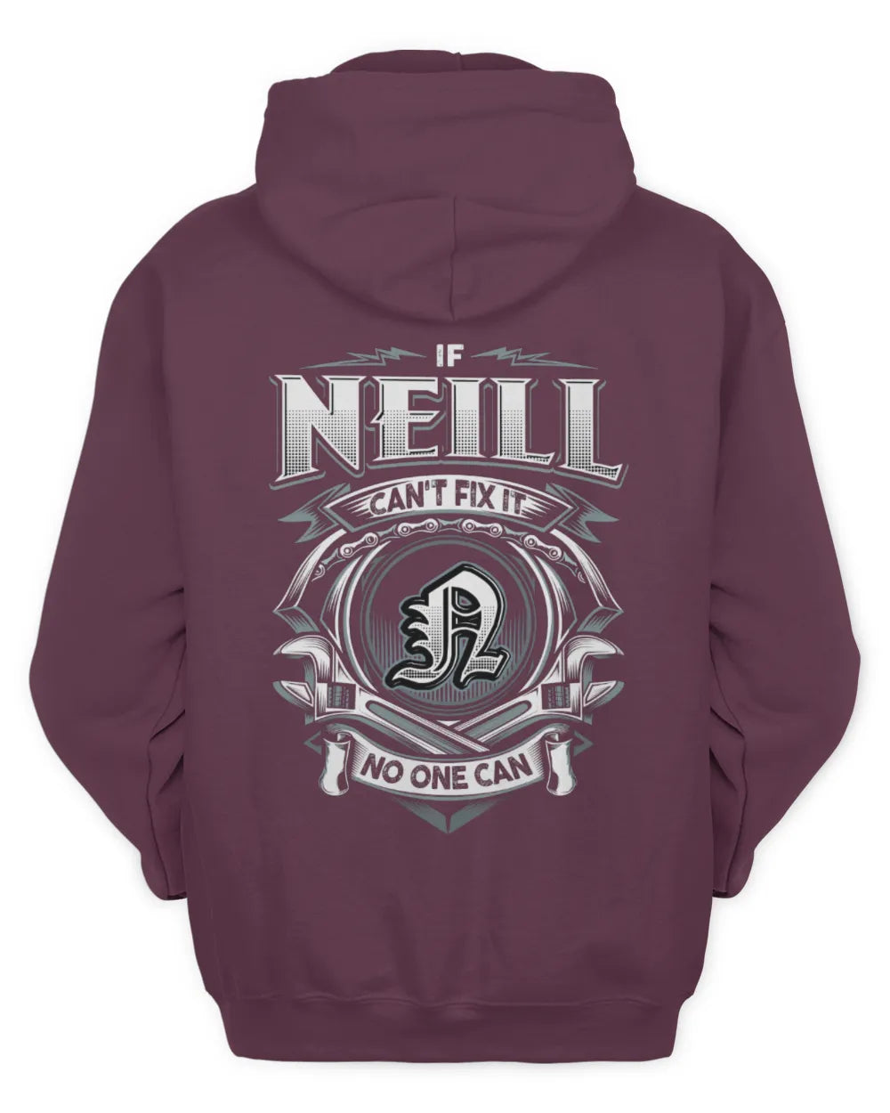 NEILL AP81-K4-626 - Personalized Ahmed Quote Apparel “If Ahmed Can't Fix It, No One Can” - Unisex Hoodie - Maroon