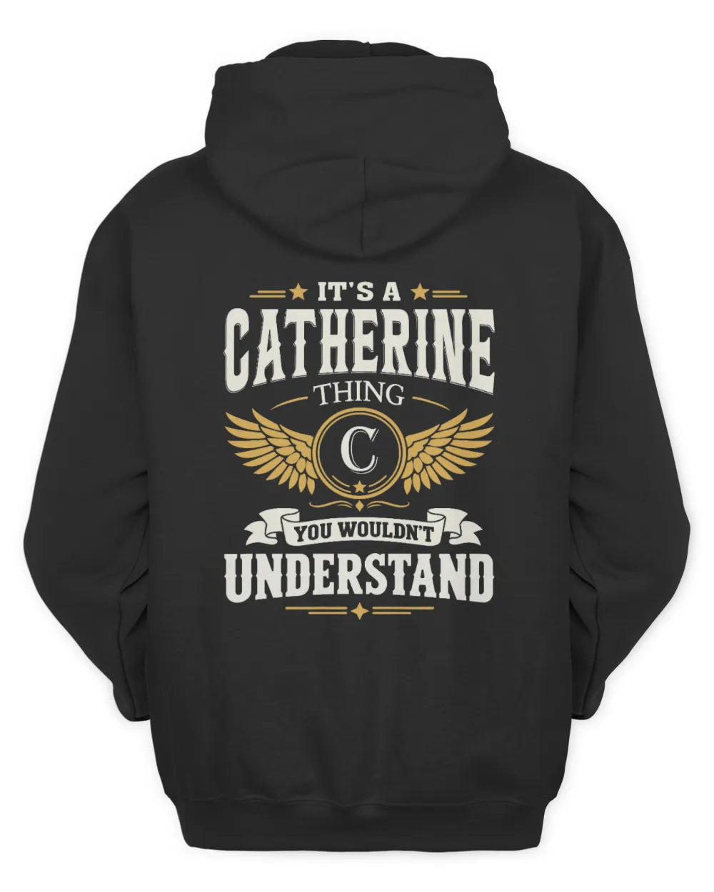 CATHERINE KT06-M008 It’s a [NAME] Thing – You Wouldn’t Understand | Personalized Vintage T-Shirt - Unisex Hoodie - Black