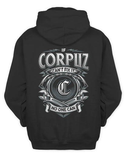CORPUZ AP81-K4-626 - Personalized Ahmed Quote Apparel “If Ahmed Can't Fix It, No One Can” - Unisex Hoodie - Black