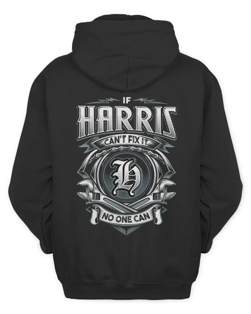 HARRIS AP81-K4-626 - Personalized Ahmed Quote Apparel “If Ahmed Can't Fix It, No One Can” - Unisex Hoodie - Black