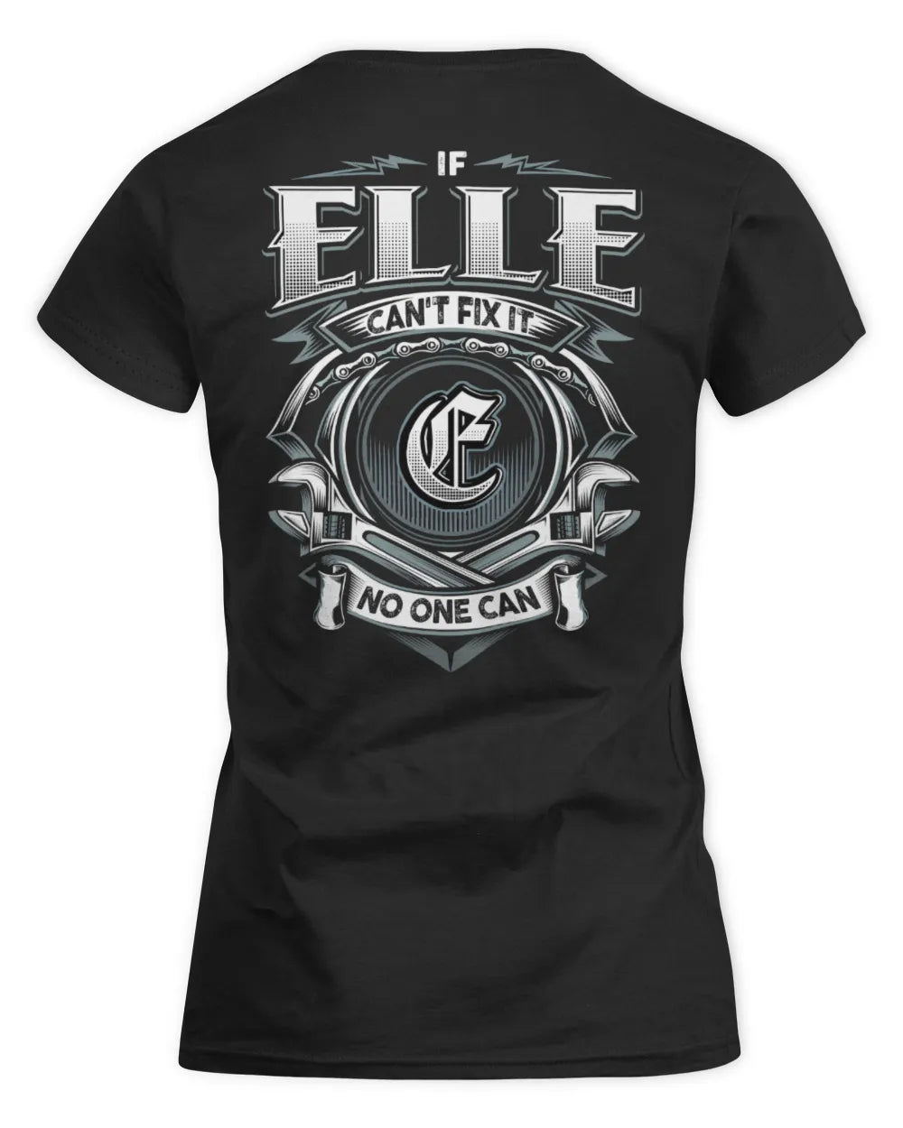 ELLE AP81-K4-626 - Personalized Ahmed Quote Apparel “If Ahmed Can't Fix It, No One Can” - Women's Standard T-Shirt - Black