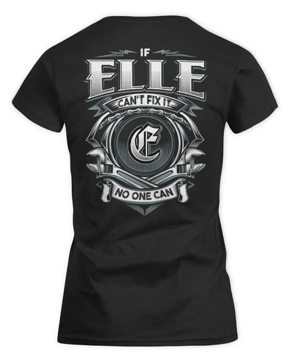 ELLE AP81-K4-626 - Personalized Ahmed Quote Apparel “If Ahmed Can't Fix It, No One Can” - Women's Standard T-Shirt - Black