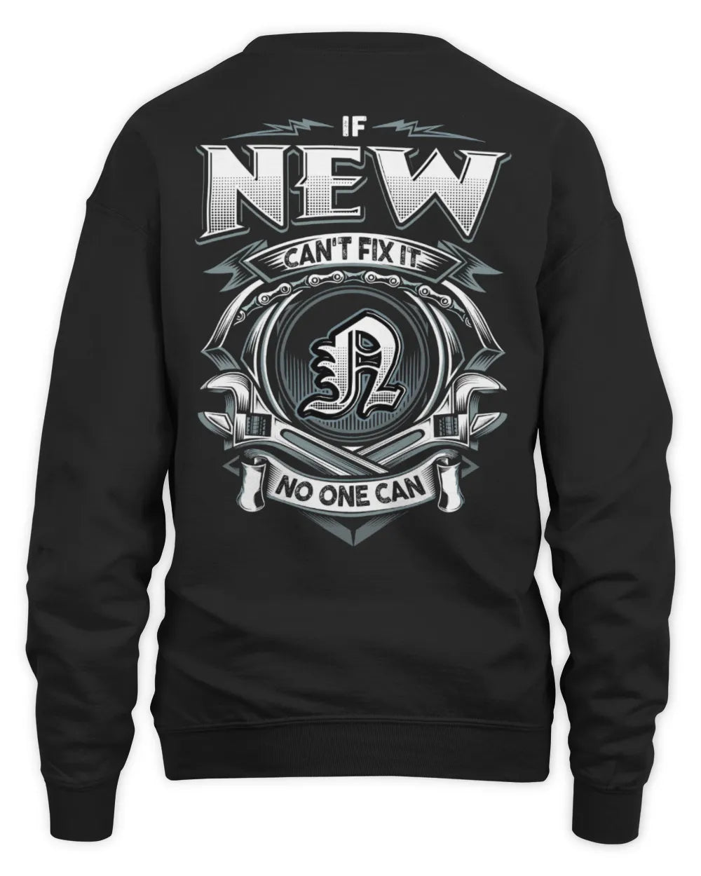 NEW AP81-K4-626 - Personalized Ahmed Quote Apparel “If Ahmed Can't Fix It, No One Can” - Unisex Sweatshirt - Black
