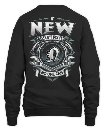 NEW AP81-K4-626 - Personalized Ahmed Quote Apparel “If Ahmed Can't Fix It, No One Can” - Unisex Sweatshirt - Black