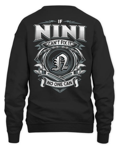 NINI AP81-K4-626 - Personalized Ahmed Quote Apparel “If Ahmed Can't Fix It, No One Can” - Unisex Sweatshirt - Black