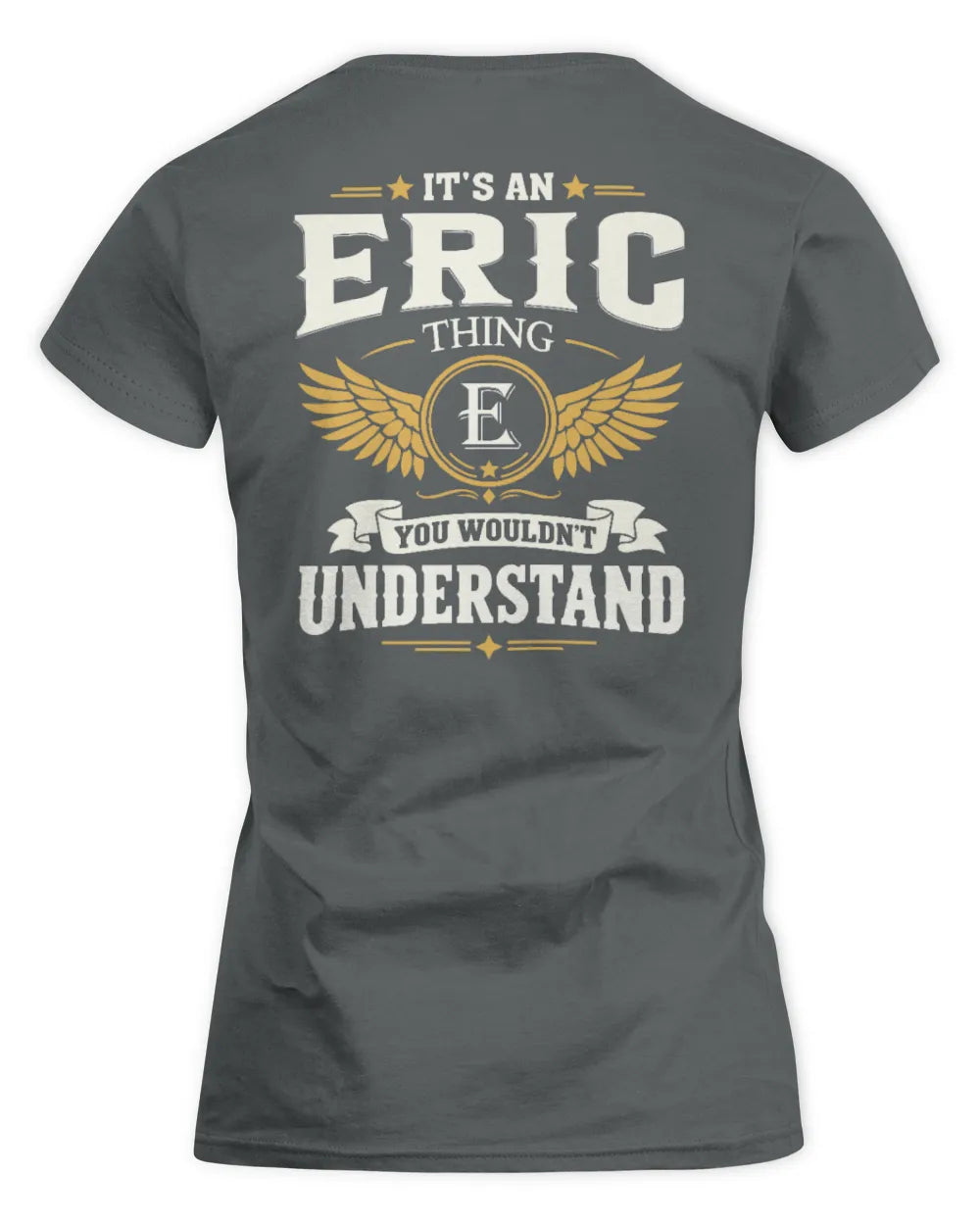 ERIC KT06-M008 It’s a [NAME] Thing – You Wouldn’t Understand | Personalized Vintage T-Shirt - Women's Standard T-Shirt - Charcoal