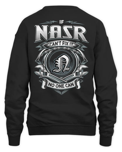 NASR AP81-K4-626 - Personalized Ahmed Quote Apparel “If Ahmed Can't Fix It, No One Can” - Unisex Sweatshirt - Black
