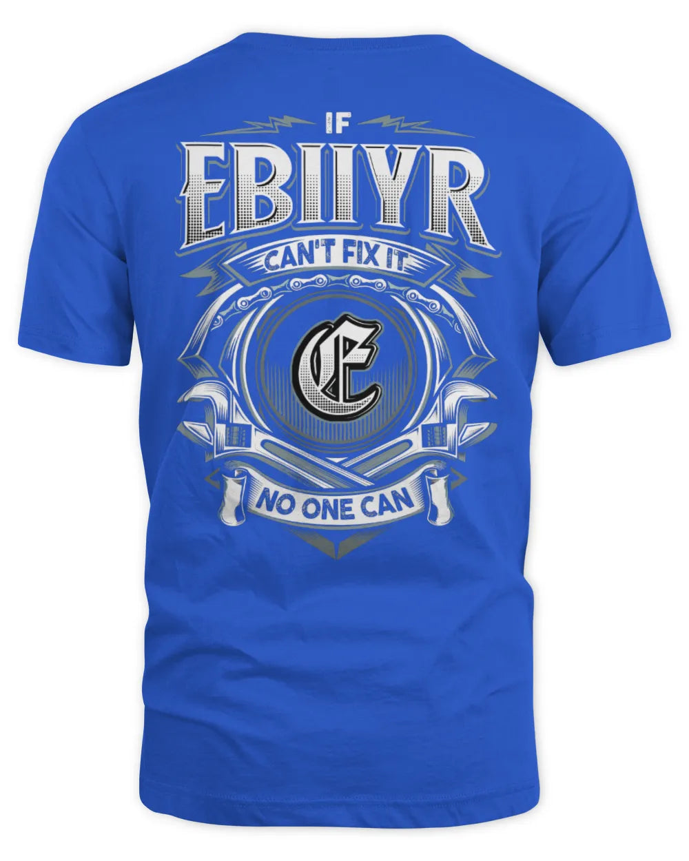 EBIIYR AP81-K4-626 - Personalized Ahmed Quote Apparel “If Ahmed Can't Fix It, No One Can” - Unisex Standard T-Shirt - Royal