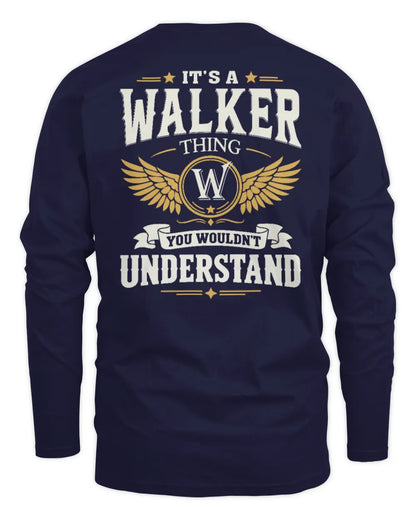 WALKER KT06-M008 It’s a [NAME] Thing – You Wouldn’t Understand | Personalized Vintage T-Shirt - Men's Long Sleeved T-Shirt - Navy