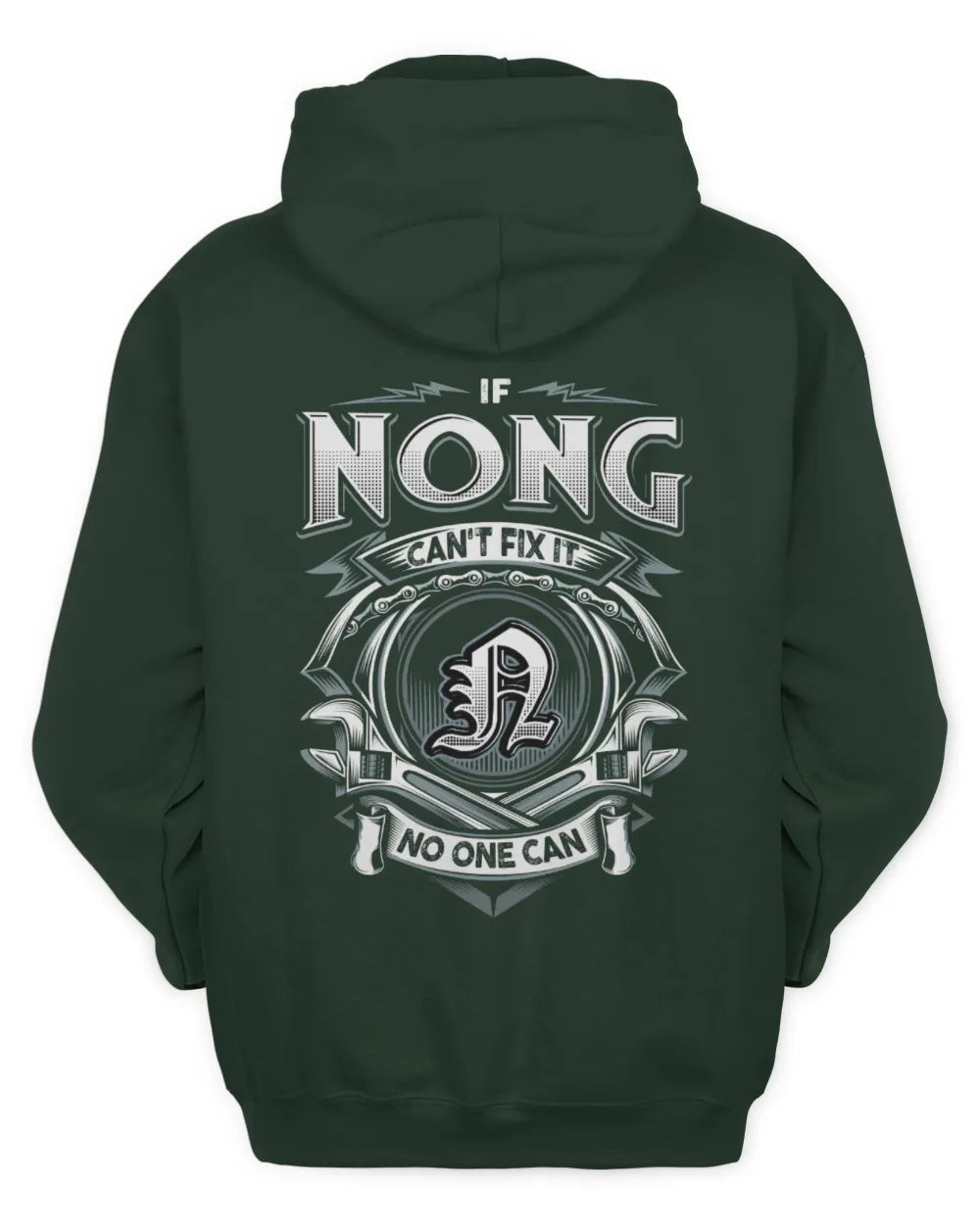 NONG AP81-K4-626 - Personalized Ahmed Quote Apparel “If Ahmed Can't Fix It, No One Can” - Unisex Hoodie - Forest Green