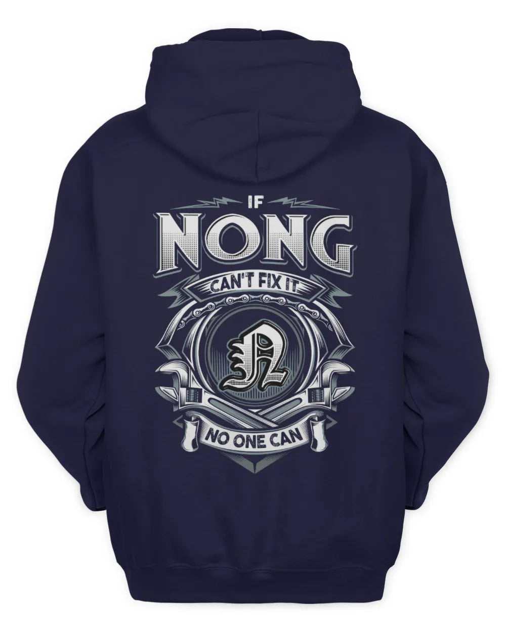 NONG AP81-K4-626 - Personalized Ahmed Quote Apparel “If Ahmed Can't Fix It, No One Can” - Unisex Hoodie - Navy