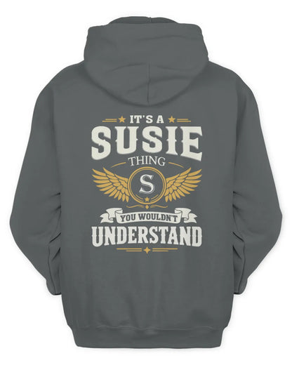 SUSIE KT06-M008 It’s a [NAME] Thing – You Wouldn’t Understand | Personalized Vintage T-Shirt - Unisex Hoodie - Charcoal