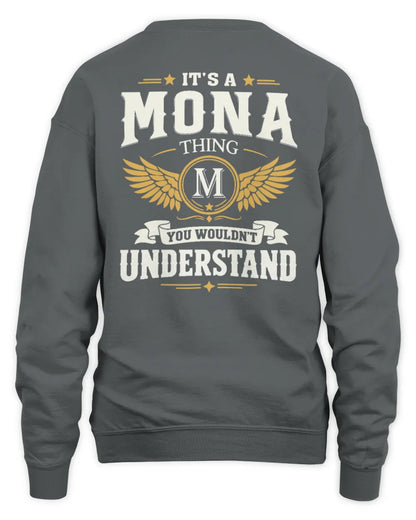 MONA KT06-M008 It’s a [NAME] Thing – You Wouldn’t Understand | Personalized Vintage T-Shirt - Unisex Sweatshirt - Charcoal