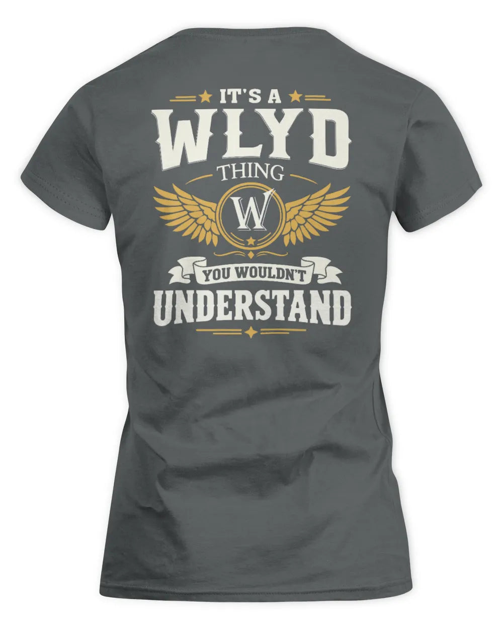 WLYD KT06-M008 It’s a [NAME] Thing – You Wouldn’t Understand | Personalized Vintage T-Shirt - Women's Standard T-Shirt - Charcoal