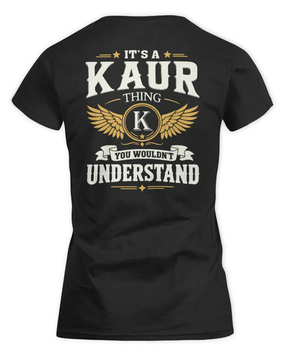 KAUR KT06-M008 It’s a [NAME] Thing – You Wouldn’t Understand | Personalized Vintage T-Shirt - Women's Standard T-Shirt - Black