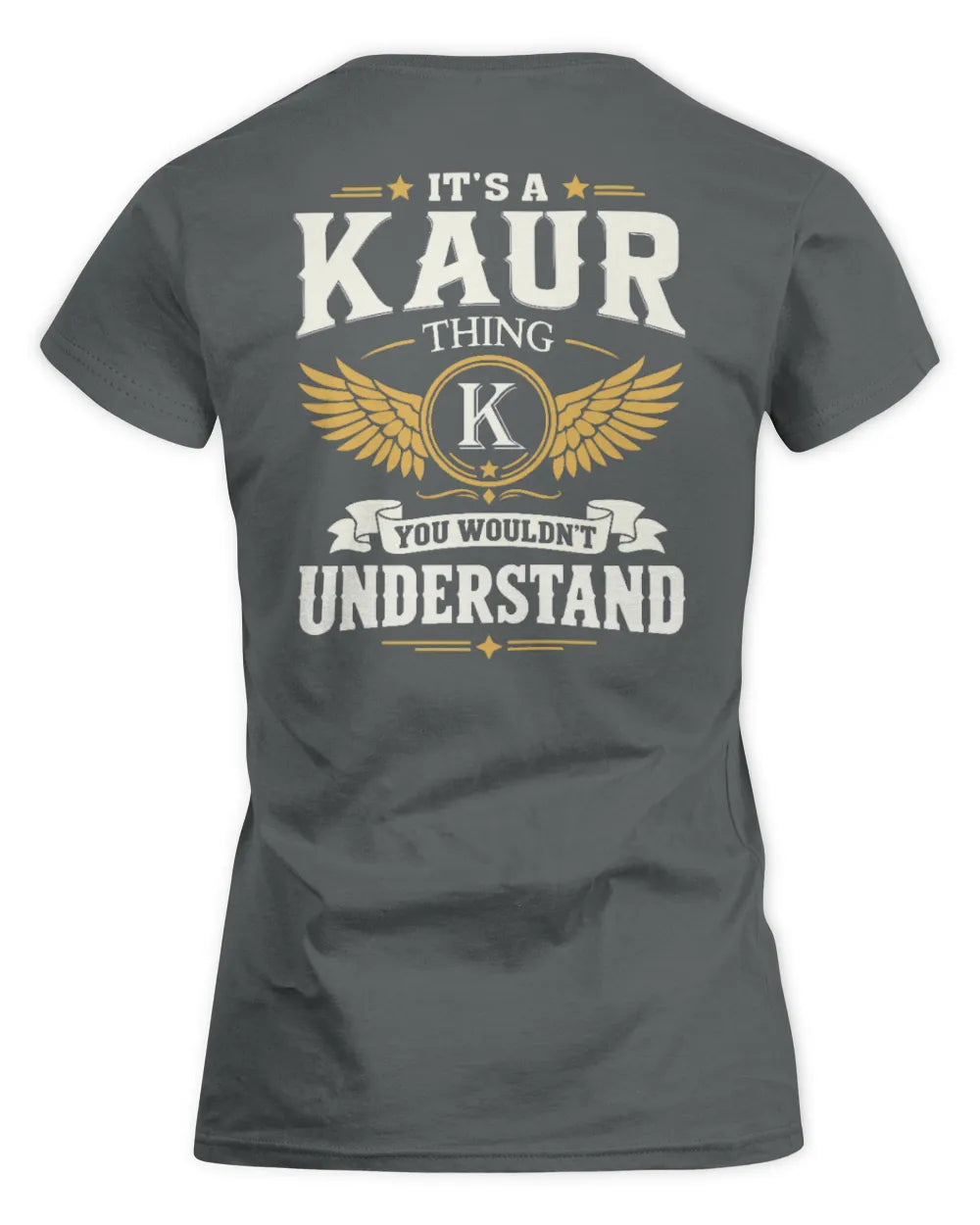 KAUR KT06-M008 It’s a [NAME] Thing – You Wouldn’t Understand | Personalized Vintage T-Shirt - Women's Standard T-Shirt - Charcoal