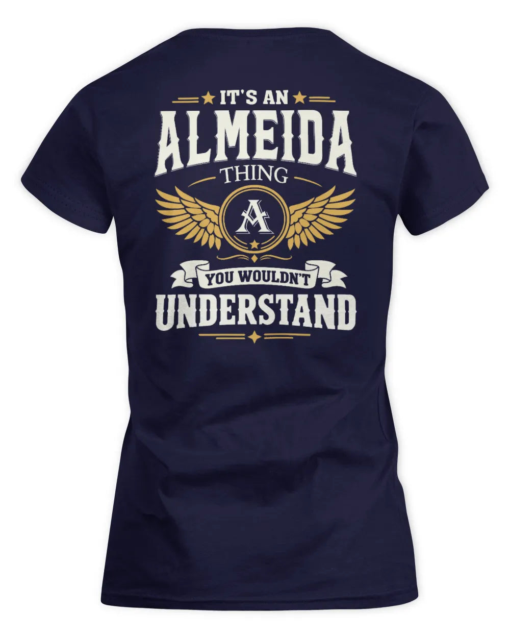 ALMEIDA KT06-M008 It’s a [NAME] Thing – You Wouldn’t Understand | Personalized Vintage T-Shirt - Women's Standard T-Shirt - Navy