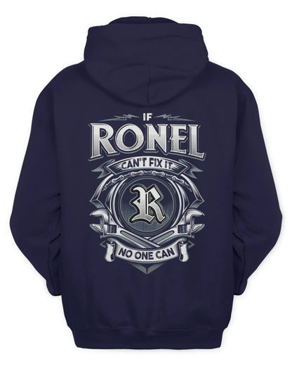 RONEL AP81-K4-626 - Personalized Ahmed Quote Apparel “If Ahmed Can't Fix It, No One Can” - Unisex Hoodie - Navy