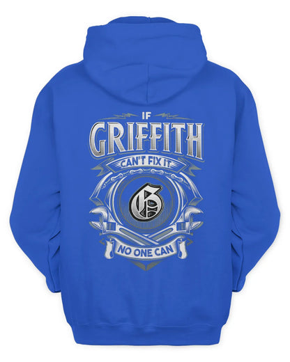 GRIFFITH AP81-K4-626 - Personalized Ahmed Quote Apparel “If Ahmed Can't Fix It, No One Can” - Unisex Hoodie - Royal