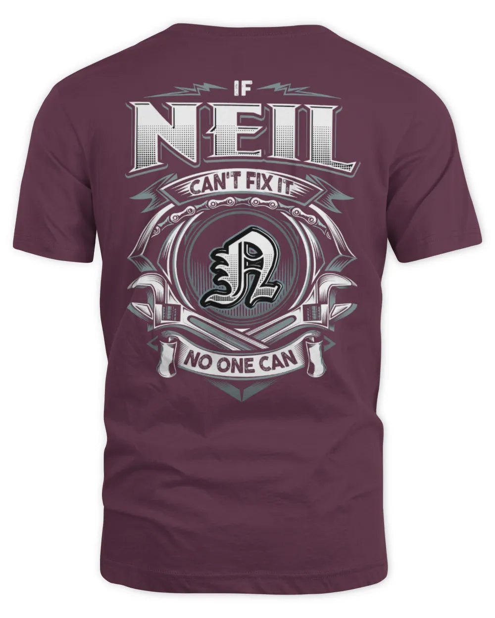 NEIL AP81-K4-626 - Personalized Ahmed Quote Apparel “If Ahmed Can't Fix It, No One Can” - Unisex Standard T-Shirt - Maroon