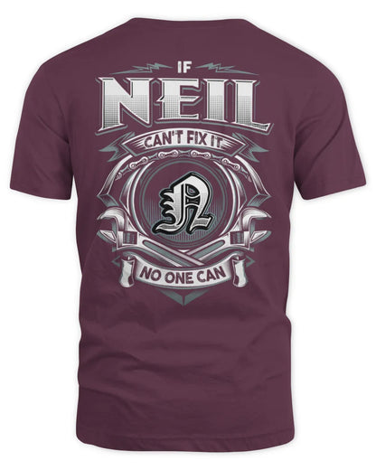 NEIL AP81-K4-626 - Personalized Ahmed Quote Apparel “If Ahmed Can't Fix It, No One Can” - Unisex Standard T-Shirt - Maroon