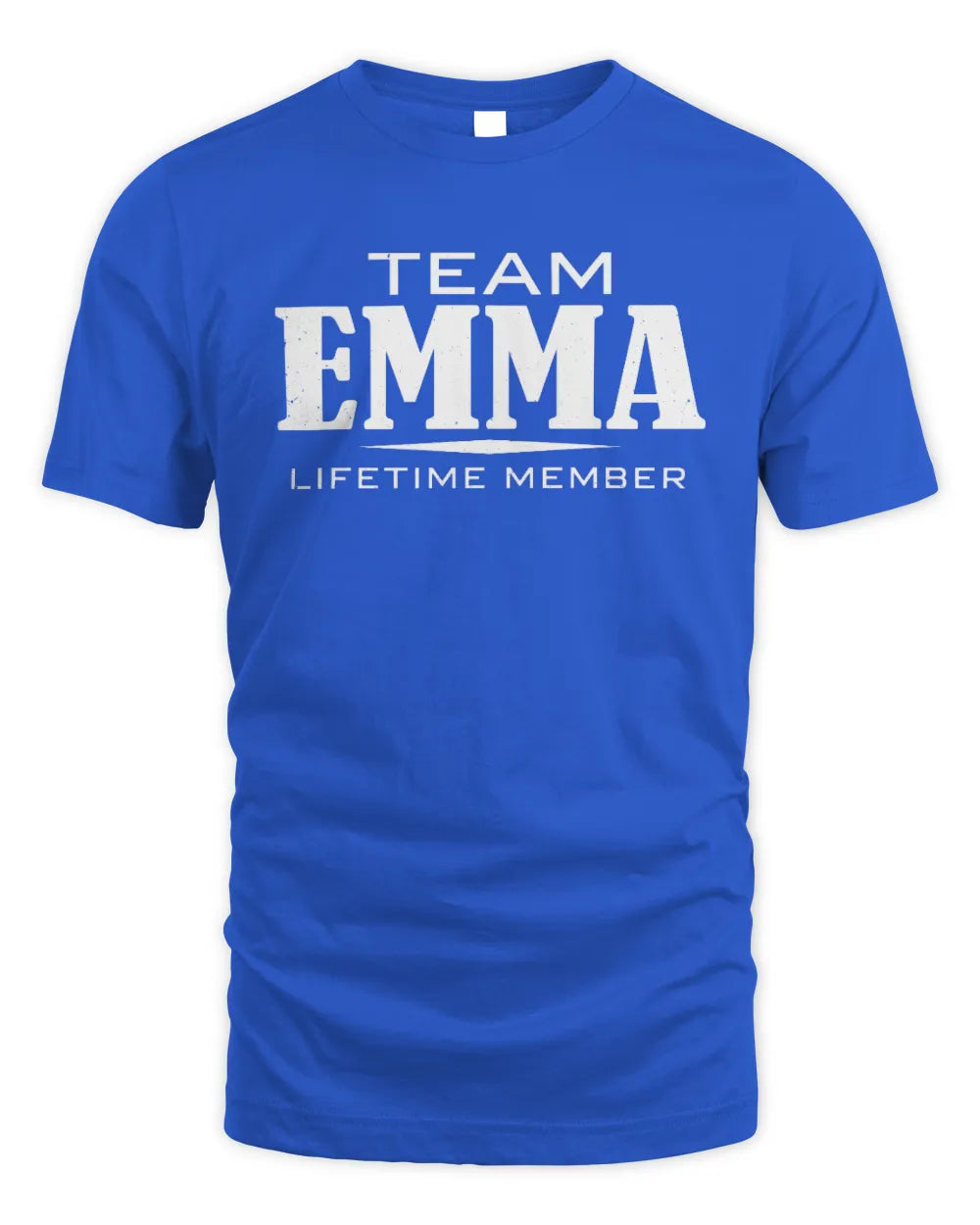 EMMA BL62-K4-128 - Personalized “Team NAME Lifetime Member” - Unisex Standard T-Shirt - Royal
