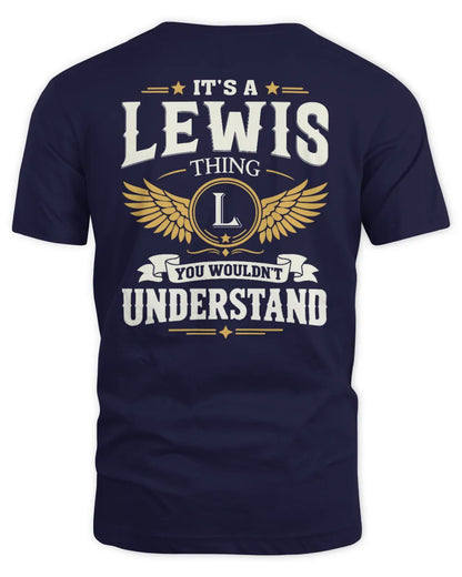 LEWIS KT06-M008 It’s a [NAME] Thing – You Wouldn’t Understand | Personalized Vintage T-Shirt - Unisex Standard T-Shirt - Navy