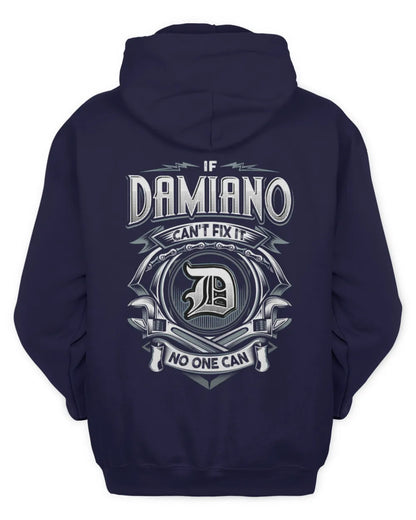DAMIANO AP81-K4-626 - Personalized Ahmed Quote Apparel “If Ahmed Can't Fix It, No One Can” - Unisex Hoodie - Navy