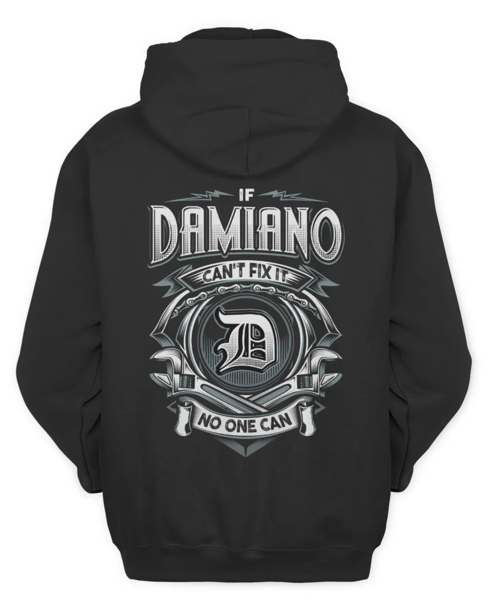 DAMIANO AP81-K4-626 - Personalized Ahmed Quote Apparel “If Ahmed Can't Fix It, No One Can” - Unisex Hoodie - Black