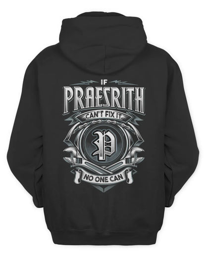 PRAESRITH AP81-K4-626 - Personalized Ahmed Quote Apparel “If Ahmed Can't Fix It, No One Can” - Unisex Hoodie - Black