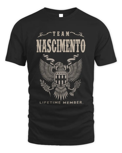 NASCIMENTO TP06-K82 – Personalized Classic Style Apparel “Team NAME Lifetime Member” - Unisex Standard T-Shirt - Black