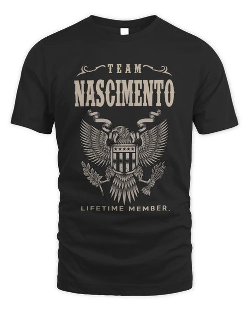 NASCIMENTO TP06-K82 – Personalized Classic Style Apparel “Team NAME Lifetime Member” - Unisex Standard T-Shirt - Black