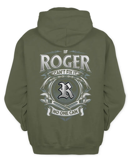 ROGER AP81-K4-626 - Personalized Ahmed Quote Apparel “If Ahmed Can't Fix It, No One Can” - Unisex Hoodie - Military Green
