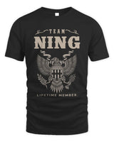 NING TP06-K82 – Personalized Classic Style Apparel “Team NAME Lifetime Member” - Unisex Standard T-Shirt - Black