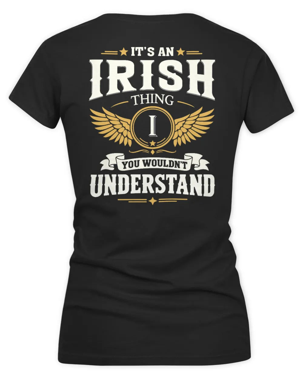 IRISH KT06-M008 It’s a [NAME] Thing – You Wouldn’t Understand | Personalized Vintage T-Shirt - Women's V-Neck T-Shirt - Black
