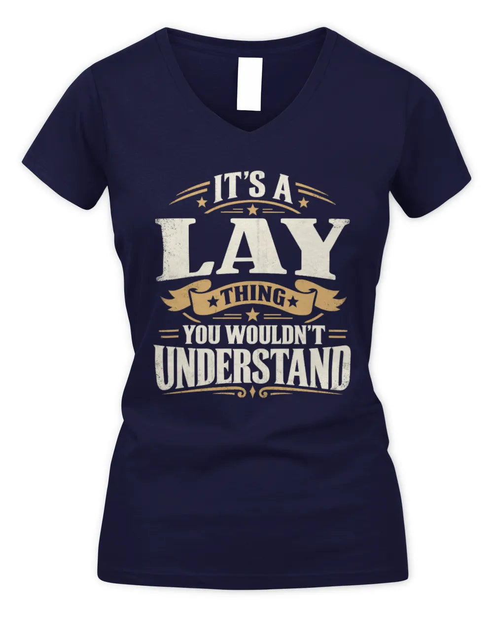 LAY P08 TH51 - Personalized “It’s a/an [NAME] Thing – You Wouldn’t Understand” Shirt - Women's V-Neck T-Shirt - Navy