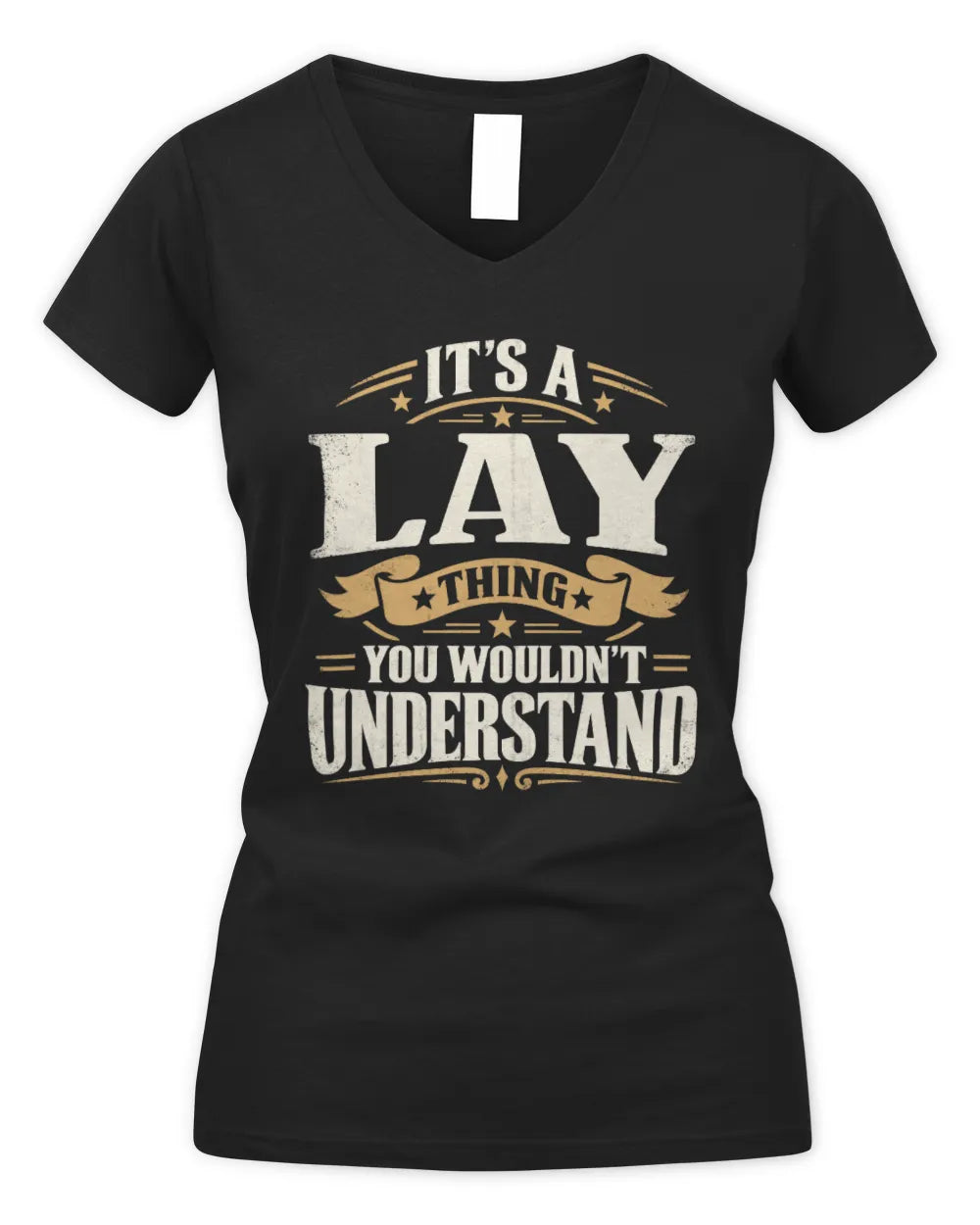 LAY P08 TH51 - Personalized “It’s a/an [NAME] Thing – You Wouldn’t Understand” Shirt - Women's V-Neck T-Shirt - Black