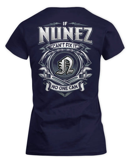 NUNEZ AP81-K4-626 - Personalized Ahmed Quote Apparel “If Ahmed Can't Fix It, No One Can” - Women's Standard T-Shirt - Navy