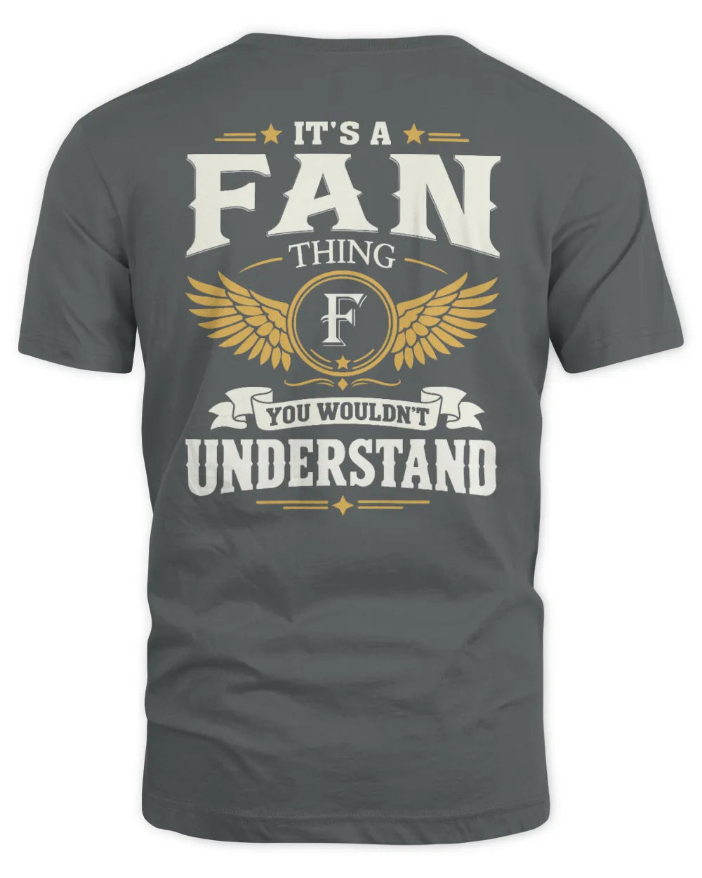 FAN KT06-M008 It’s a [NAME] Thing – You Wouldn’t Understand | Personalized Vintage T-Shirt - Unisex Standard T-Shirt - Charcoal