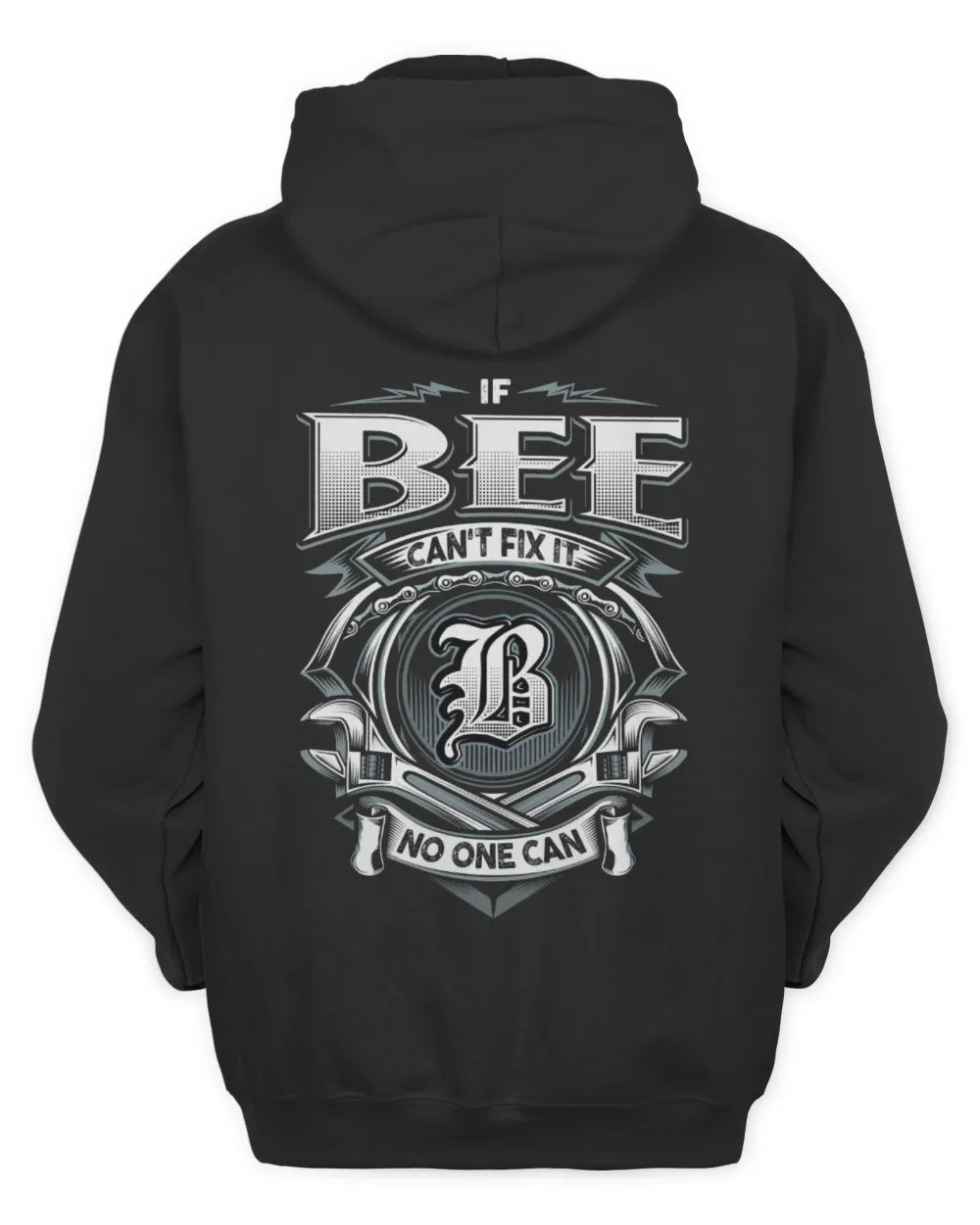 BEE AP81-K4-626 - Personalized Ahmed Quote Apparel “If Ahmed Can't Fix It, No One Can” - Unisex Hoodie - Black