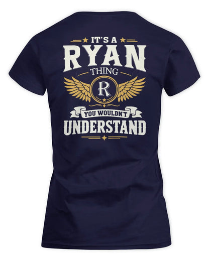 RYAN KT06-M008 It’s a [NAME] Thing – You Wouldn’t Understand | Personalized Vintage T-Shirt - Women's Standard T-Shirt - Navy