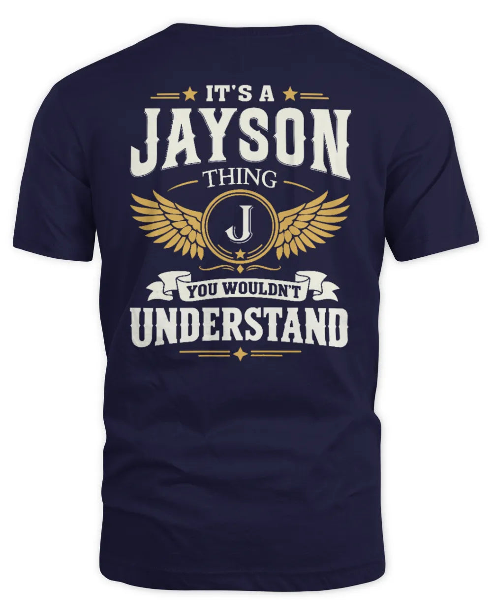 JAYSON KT06-M008 It’s a [NAME] Thing – You Wouldn’t Understand | Personalized Vintage T-Shirt - Unisex Standard T-Shirt - Navy