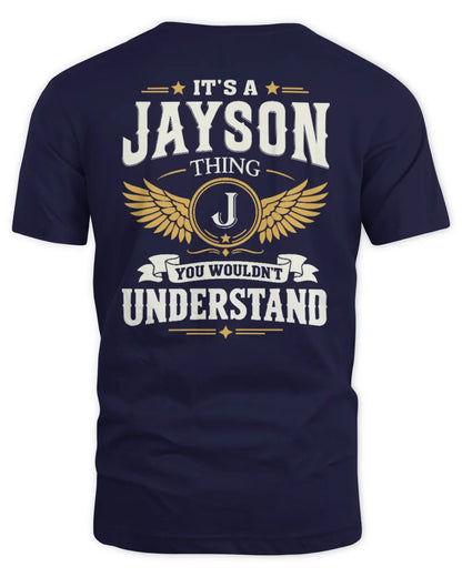 JAYSON KT06-M008 It’s a [NAME] Thing – You Wouldn’t Understand | Personalized Vintage T-Shirt - Unisex Standard T-Shirt - Navy